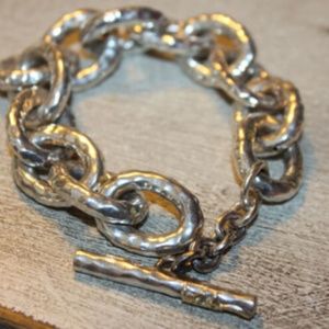 Ippolita Jumbo Hammered Bastille Link Bracelet